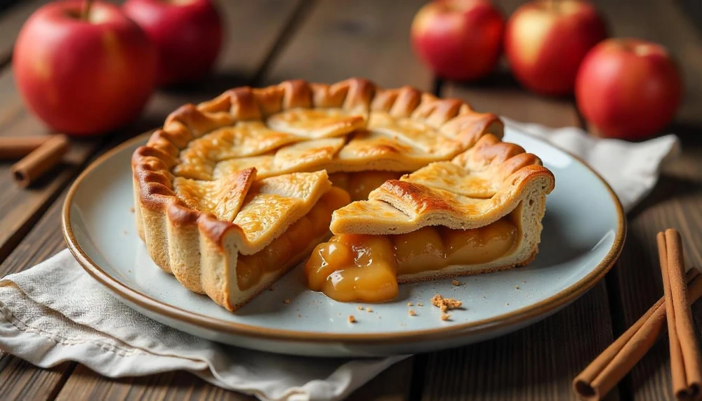 Almás pite teljes kiőrlésű tésztával