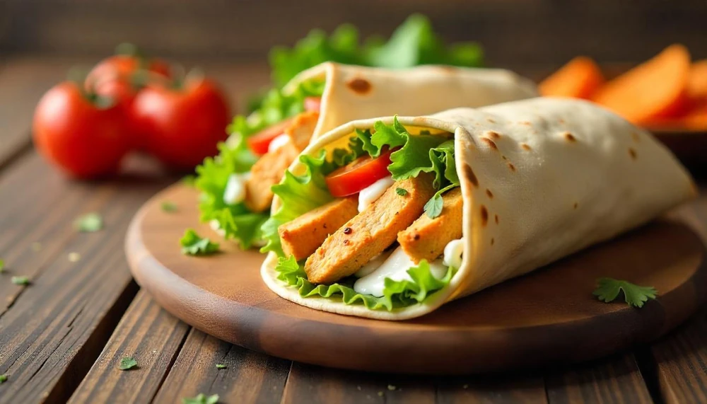 Buffalo csirkés wrap