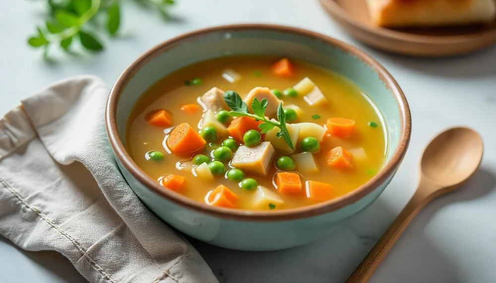 Tárkonyos pulykaraguleves light verzió