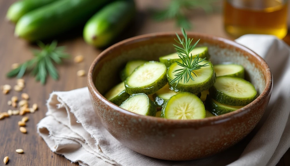 Uborkás-mustáros gyors savanyúság