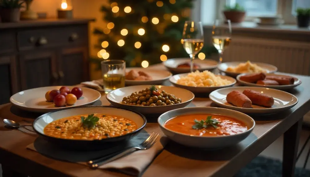 Mit esznek az emberek újévkor Szerencsehozó ételek a világ körül